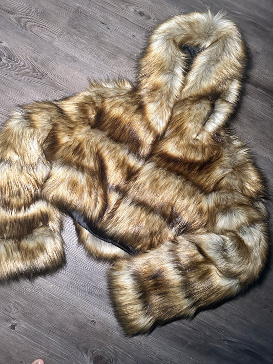 Aspen Crop Fur Coat *PRE ORDER SHIPS 02/26-03/01