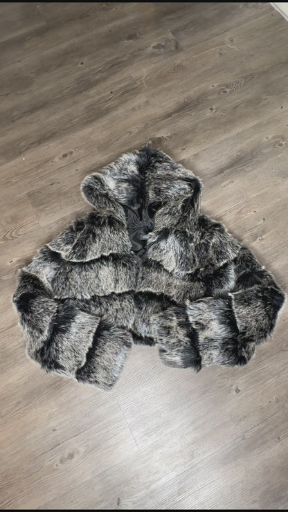 Aspen Crop Fur Coat *PRE ORDER SHIPS 02/26-03/01