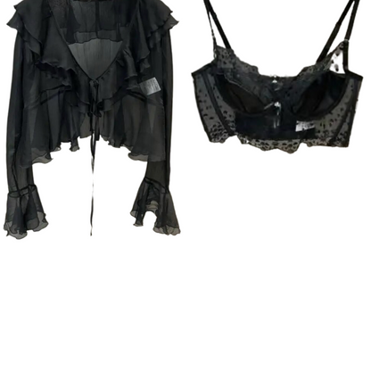 Peekaboo Cardigan Corset Set *PRE ORDER*